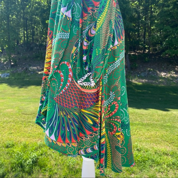 NWT Anthropologie Maeve Janis Dress, Green Paisley Print, Size 6. - Picture 5 of 16